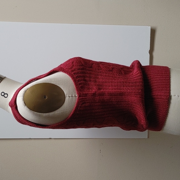 Ally Mae Cardigan & Tank Sweater Set Burgundy M - Picture 9 of 17